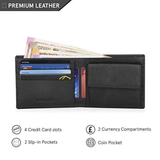 Police Drum Wallet Coin - Black
